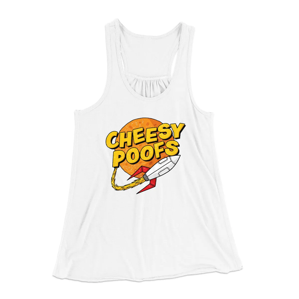 Cheesy Poofs Women's Flowey Racerback Tank Top