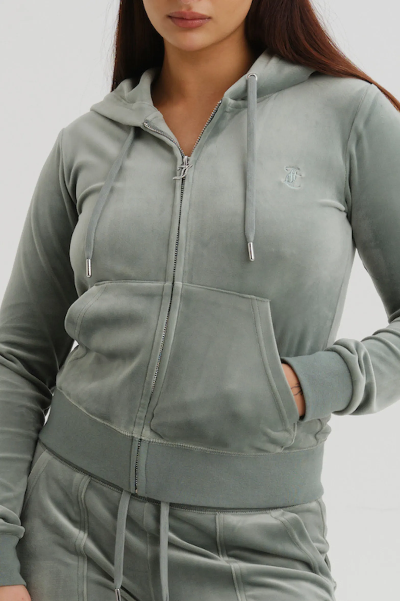 CHINOIS GREEN CLASSIC VELOUR ROBERTSON HOODIE