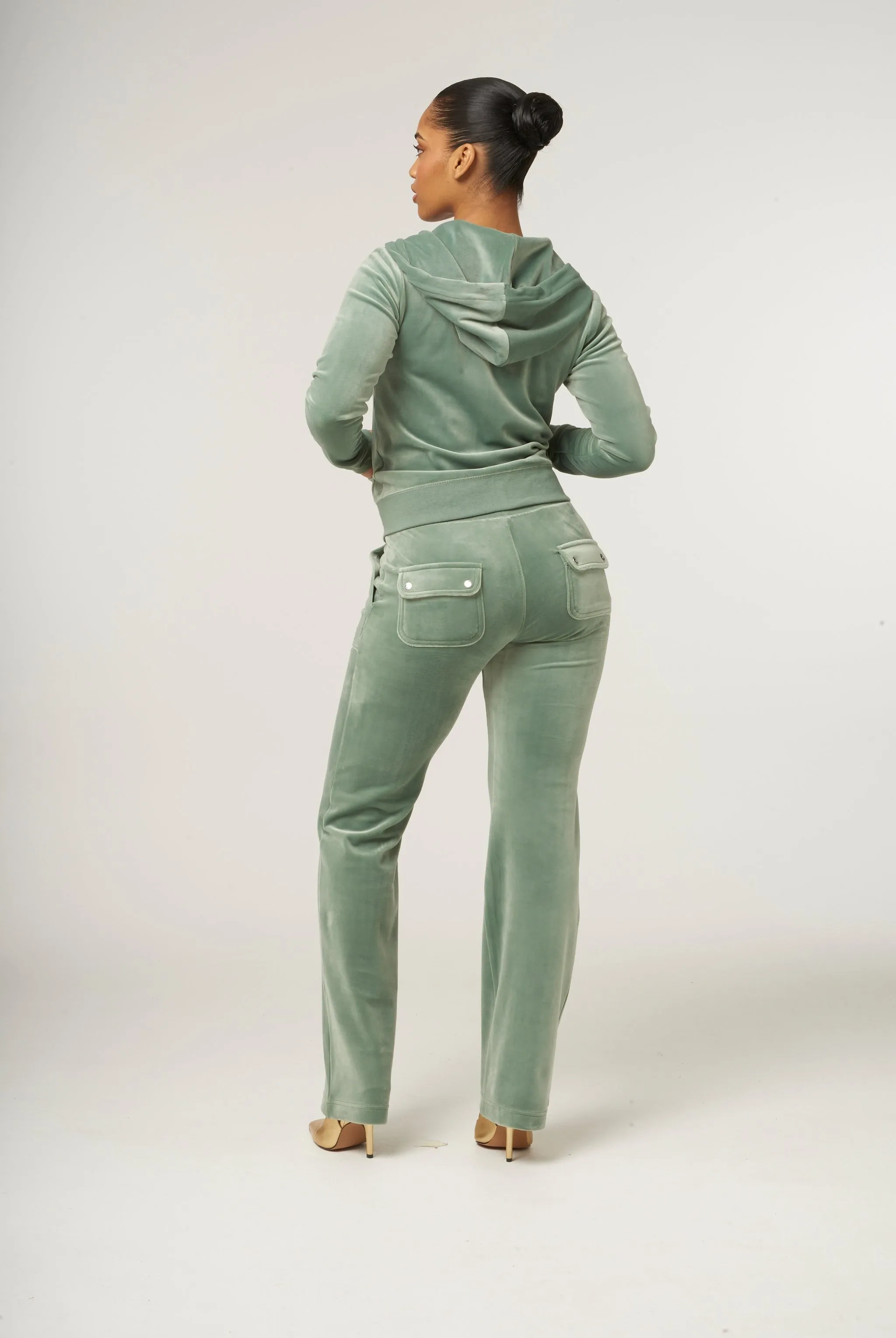 CHINOIS GREEN CLASSIC VELOUR ROBERTSON HOODIE