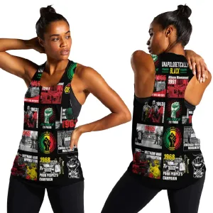 Civil Rights Movement Women Racerback Tank Poster Art Black Pride DT02