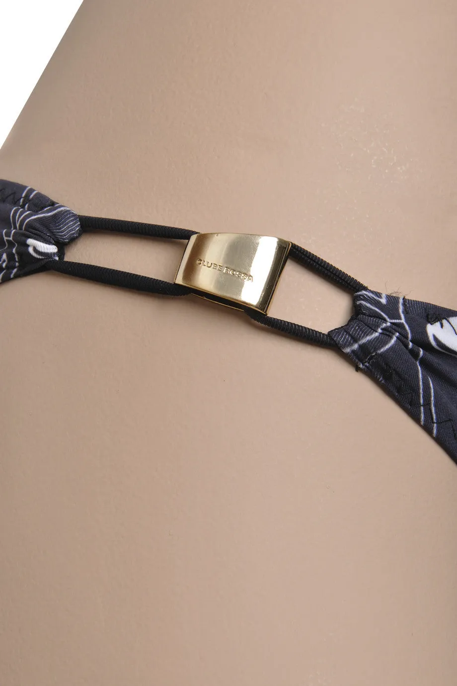 CLUBE BOSSA RETRO Dark Blue & White Triangle Bikini