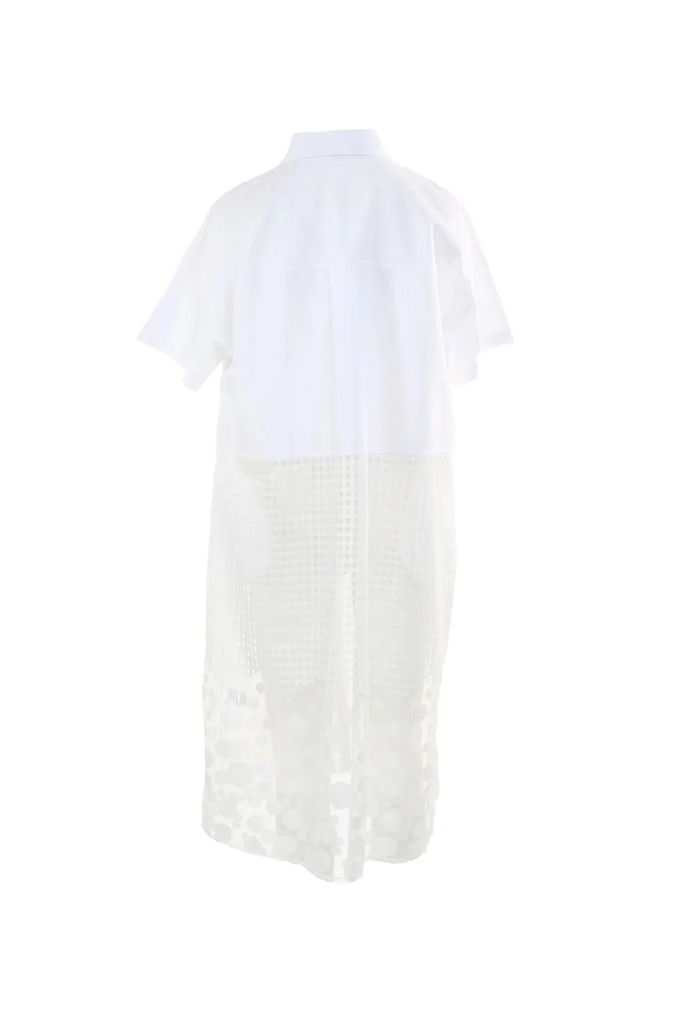 Collared Button Down Tunic Dress/Cover Up