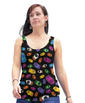 Colorful Guinea Pig Racerback Tank Top