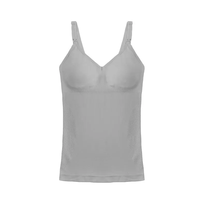 Comfort-fit Nursing Camisole Tops - Figure Hugging