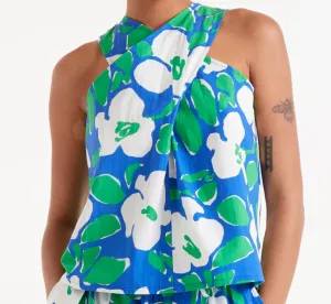 Compania Fantastica Bosco Floral Print Halter Top
