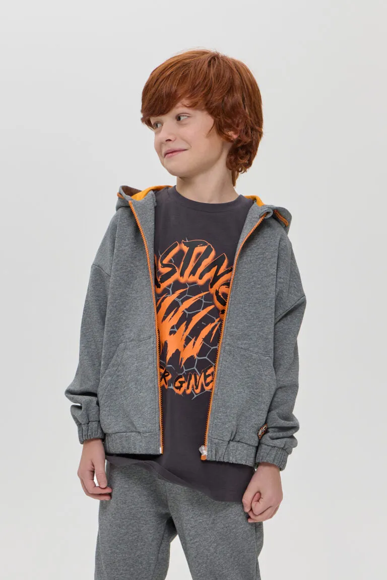 Contrast Zip Tracksuit Set