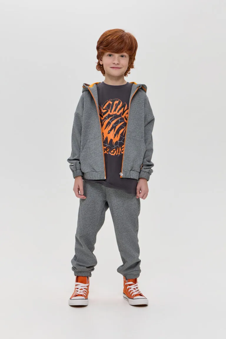 Contrast Zip Tracksuit Set