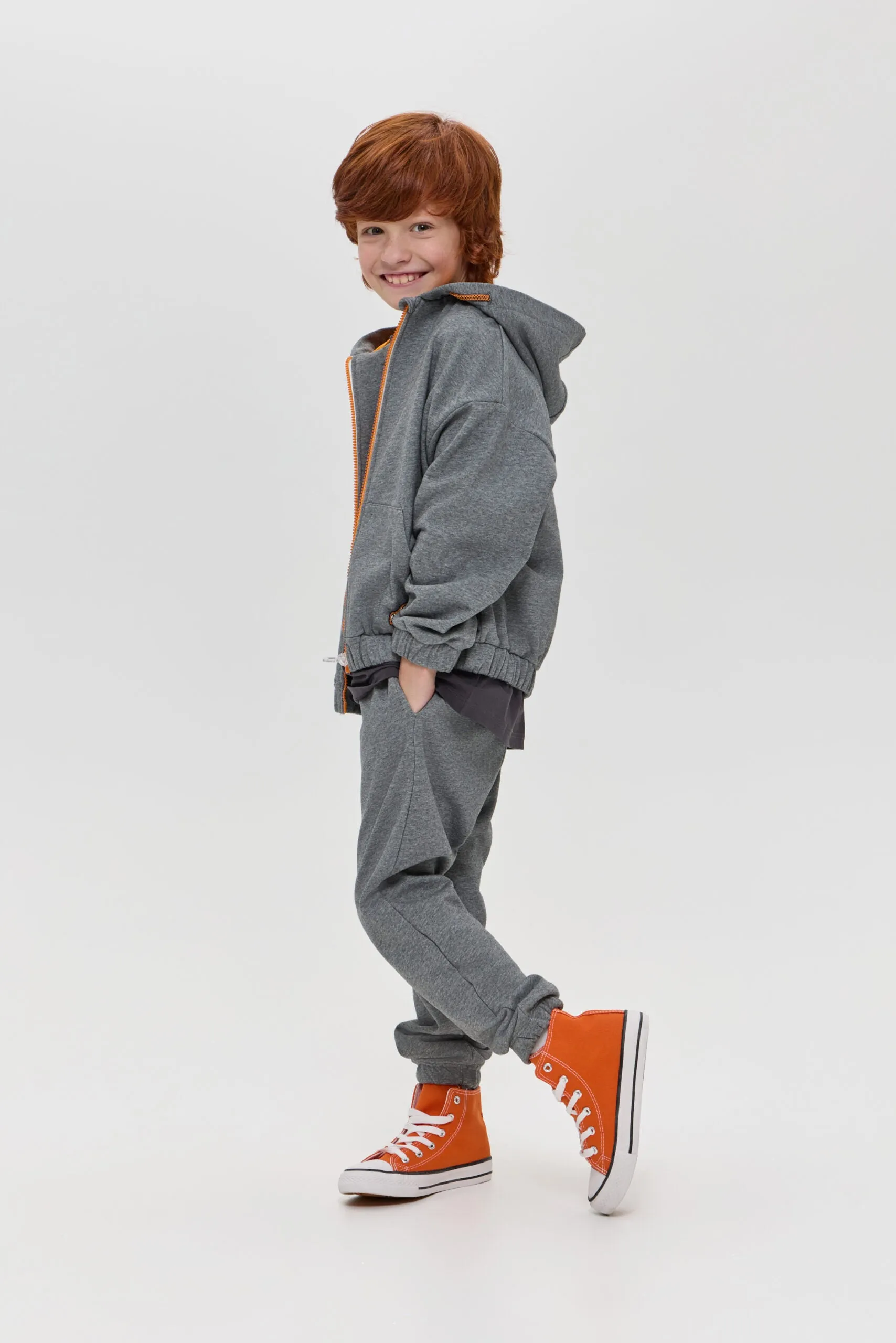 Contrast Zip Tracksuit Set
