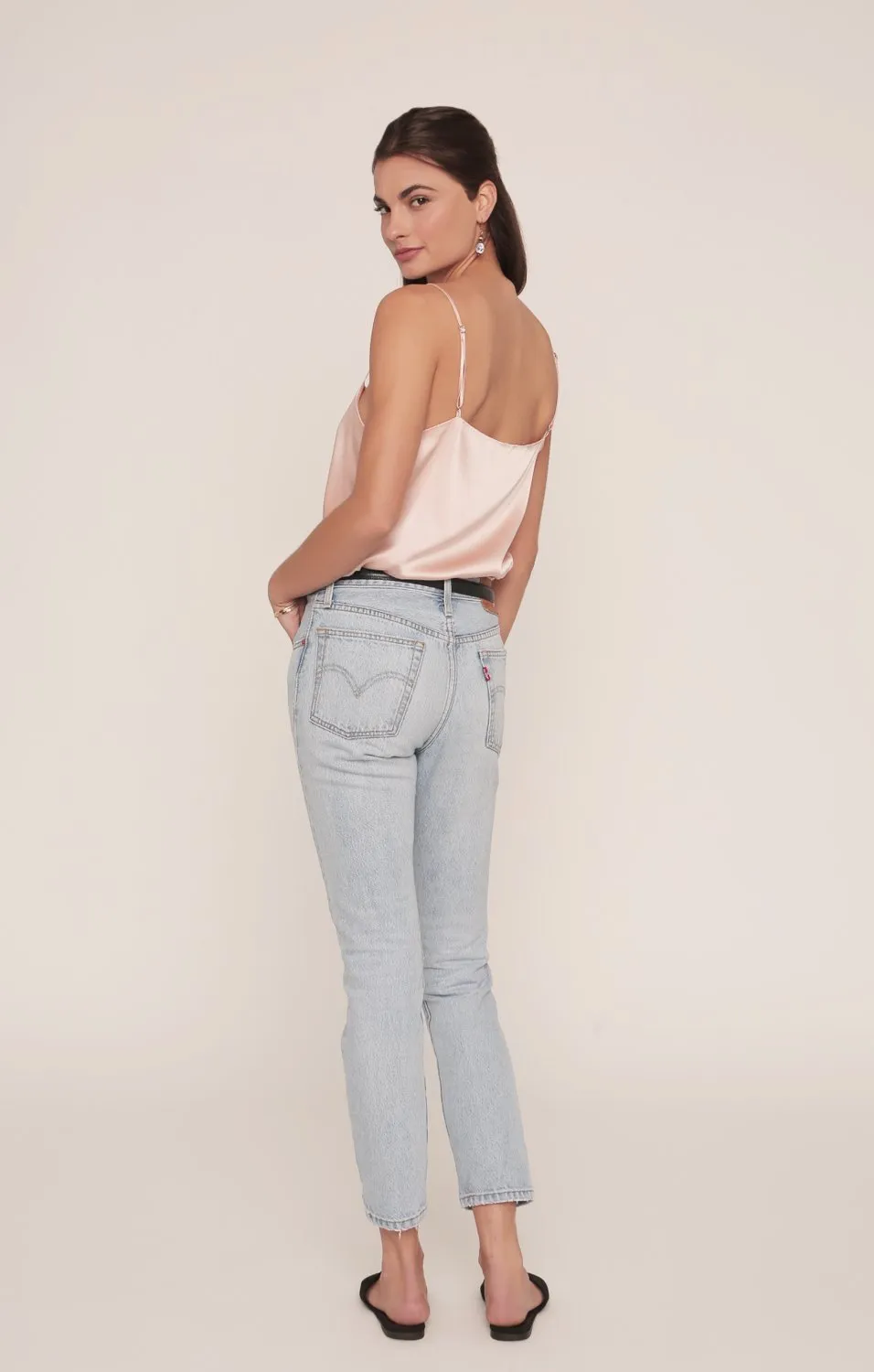 Corinne Silk Camisole | Light Pink