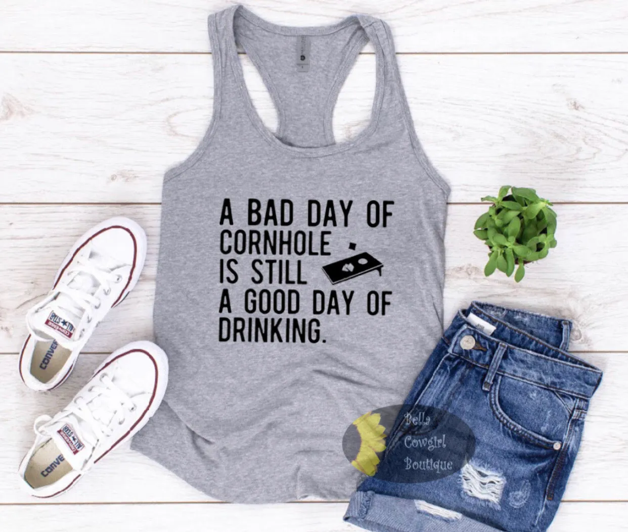 Cornhole Drinking Women's Tank Top