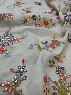 Cotton Embroidered Fabric