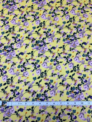 Cotton Lawn - Rose Garden Yellow