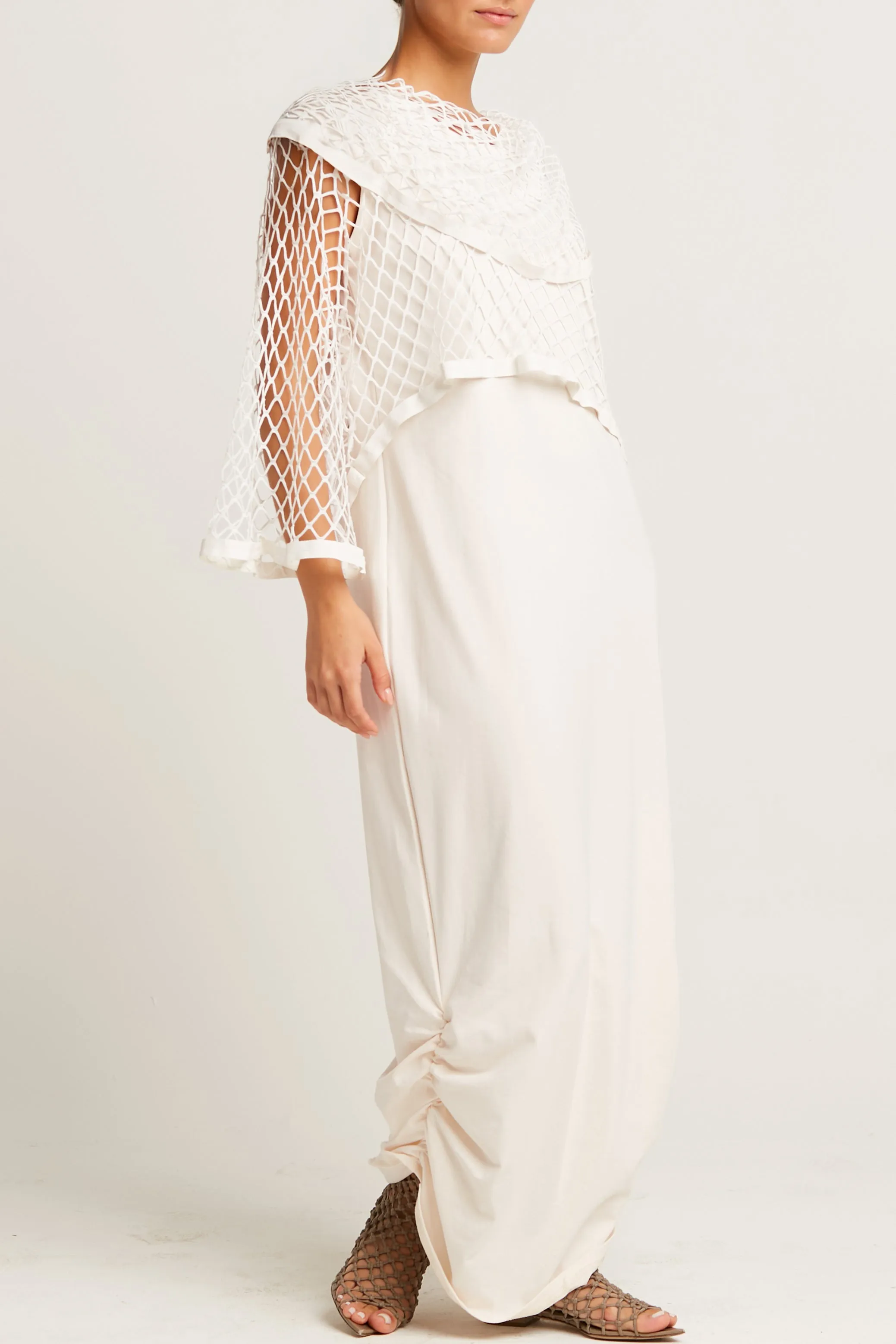 Cotton Lycra Ruched Tank Dress