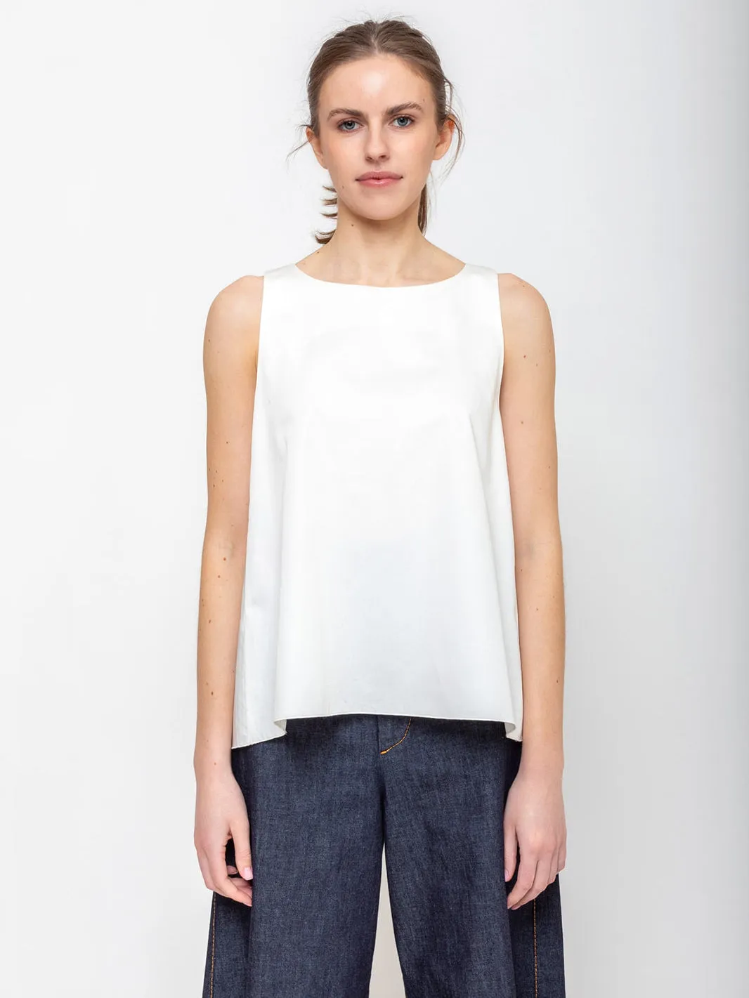 Cotton Poplin Tank - Jasmine
