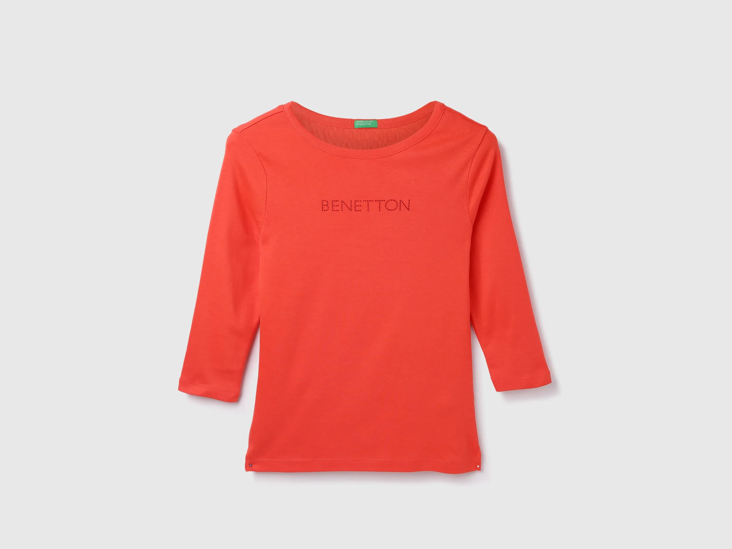 Cotton Solid Round Neck Women Tops
