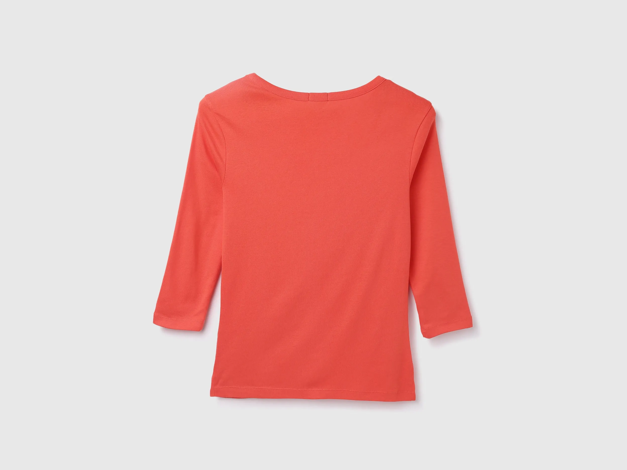 Cotton Solid Round Neck Women Tops