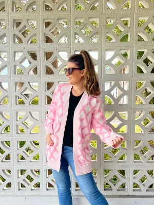 Courtney Windowpane Cardigan
