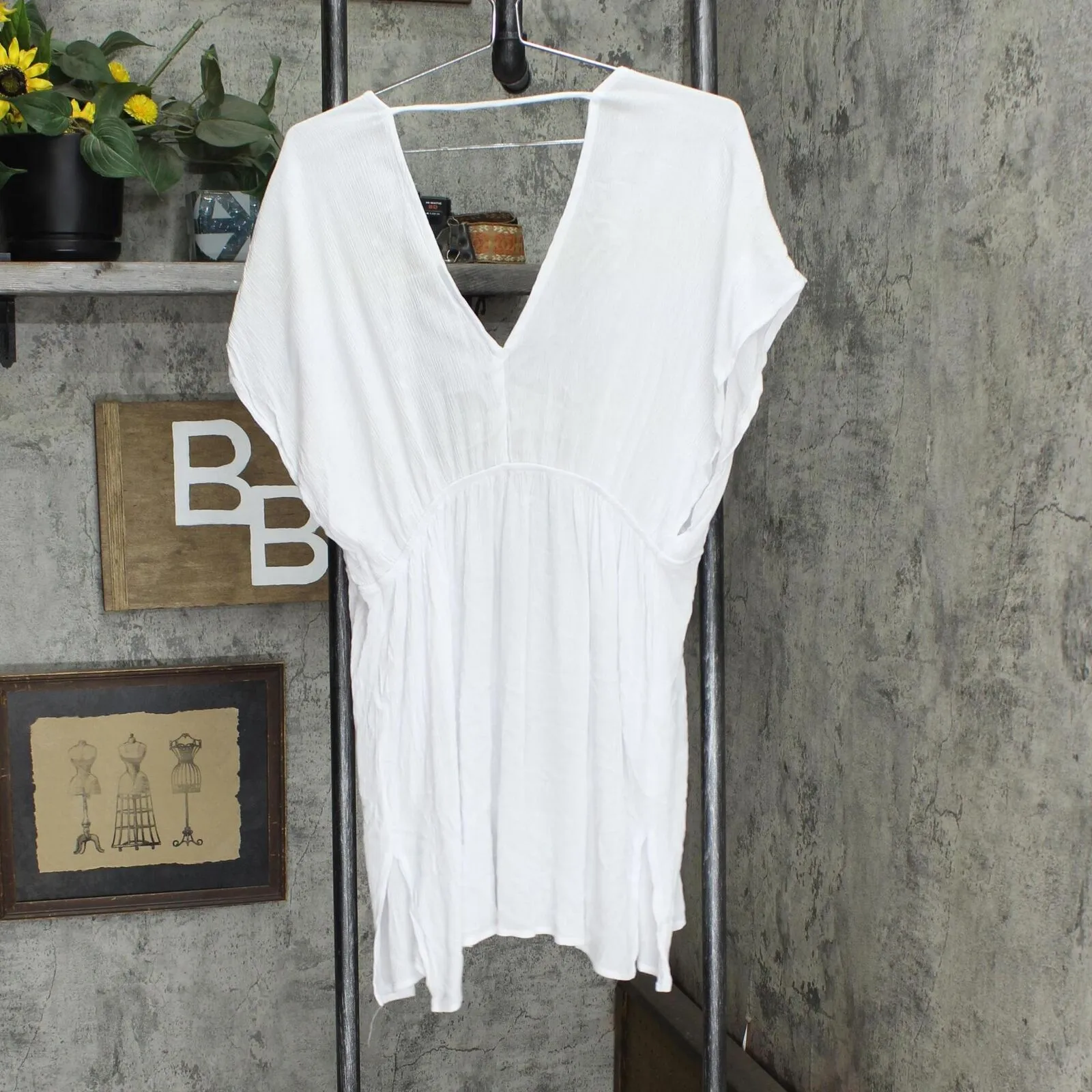 Cover 2 Cover Women's Trimmed Tie-Front Cover Up 76928824 White M