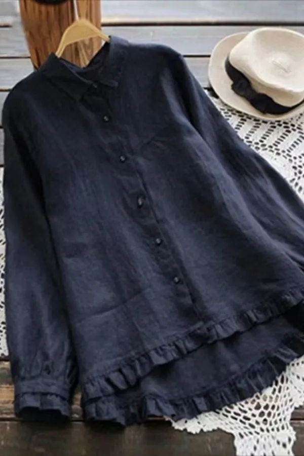 Cozy Cotton & Linen Blouse