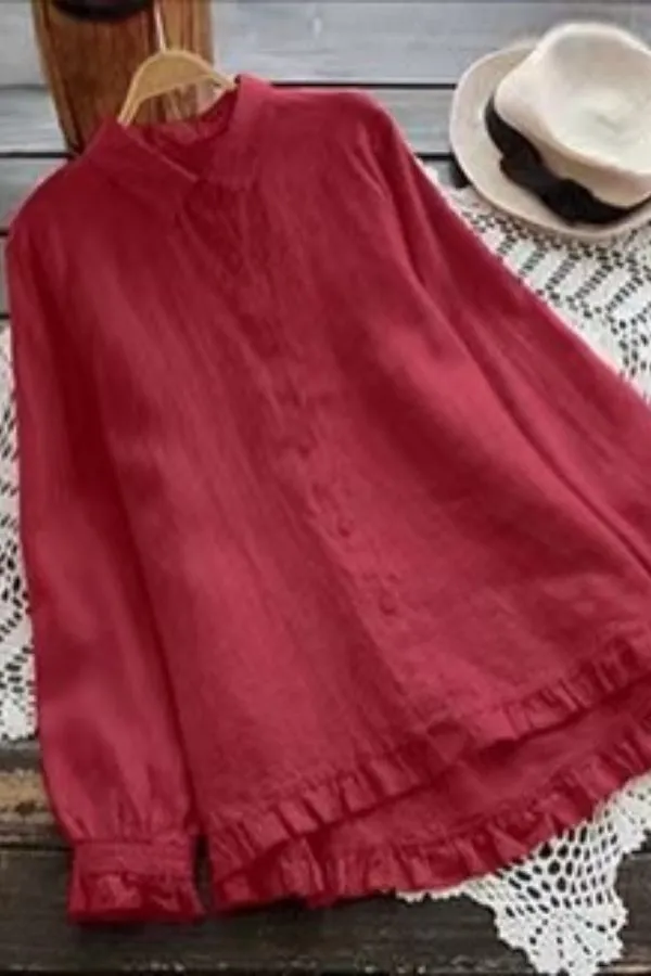 Cozy Cotton & Linen Blouse