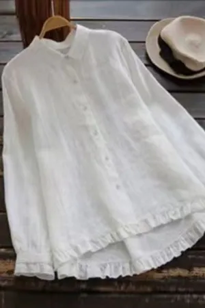 Cozy Cotton & Linen Blouse