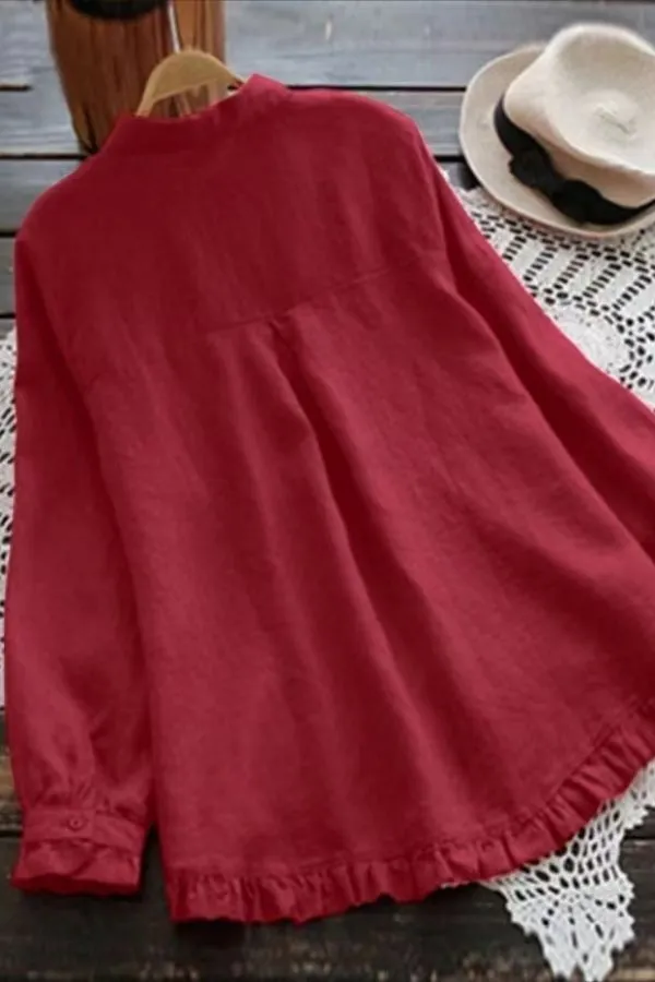 Cozy Cotton & Linen Blouse