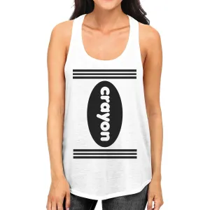 Crayon Women's Tank Top- White
