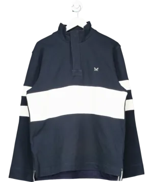 Crew Clothing Blue Padstow Pique Sweatshirt UK M