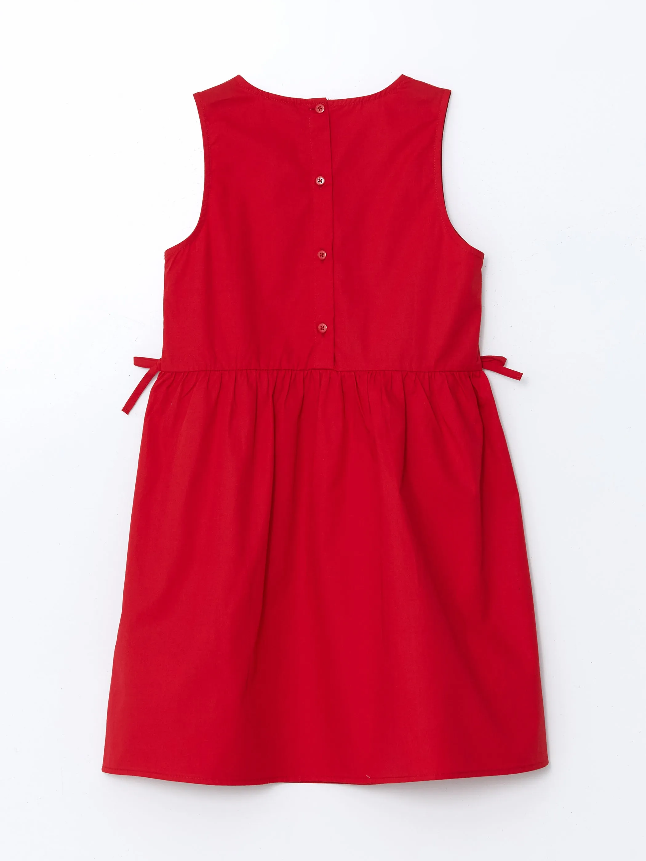 Crew Neck Girl Dress
