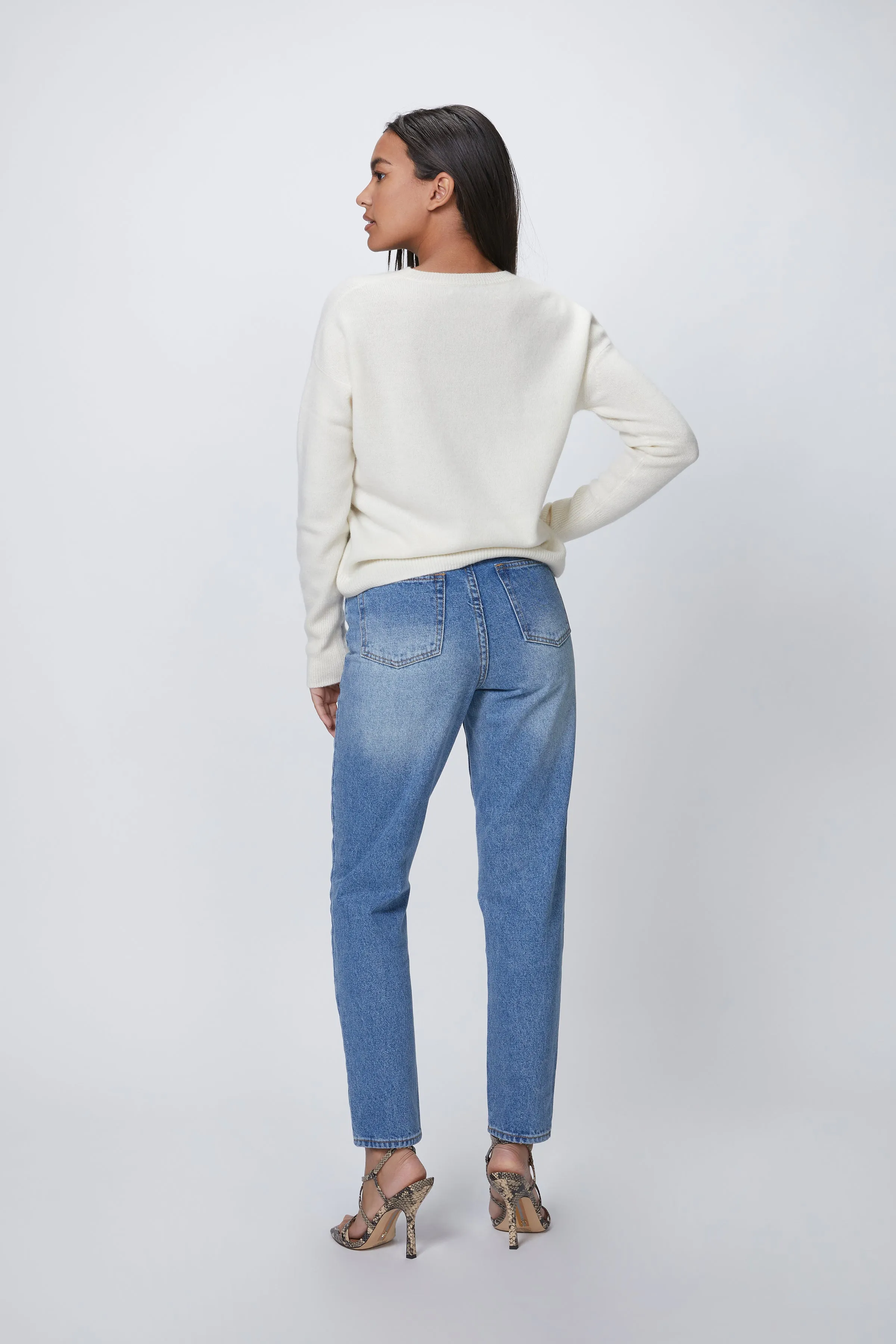 CROPPED CASHMERE JUMPER