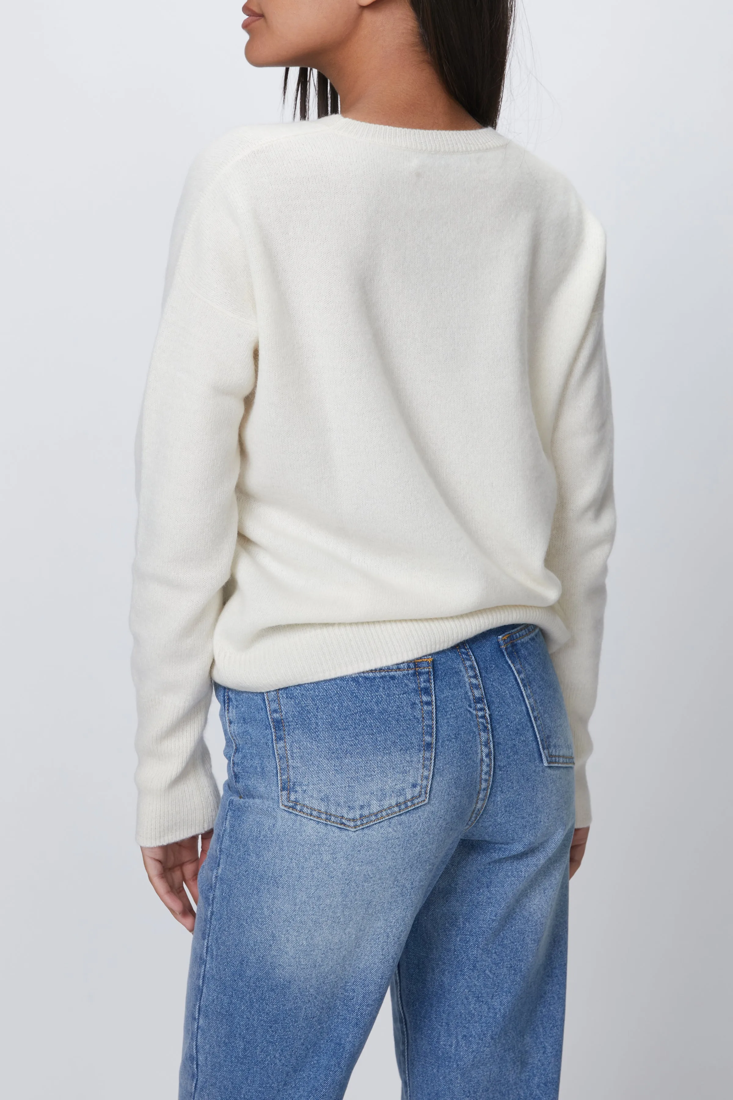 CROPPED CASHMERE JUMPER