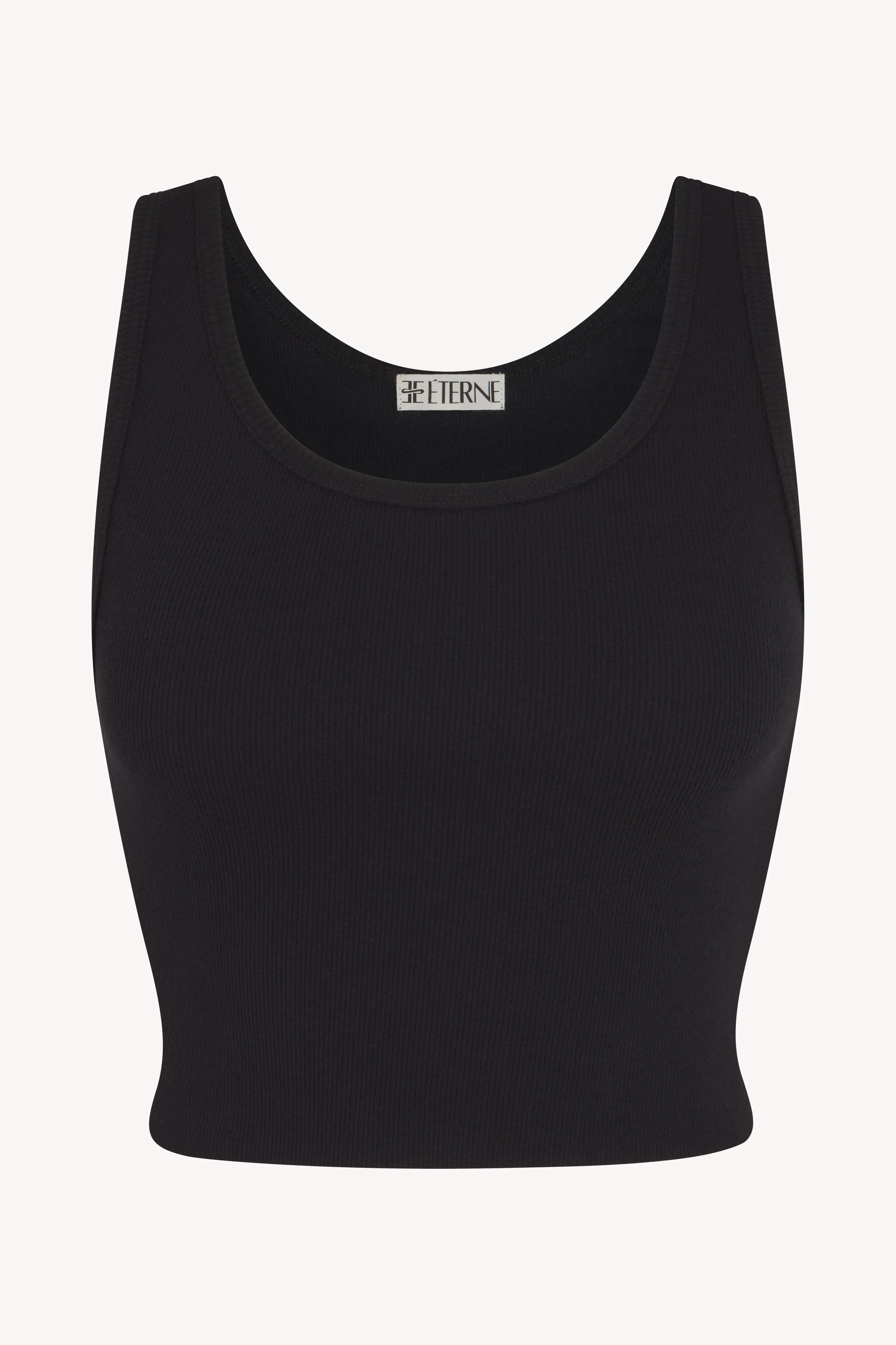 Cropped Scoop Neck Tank