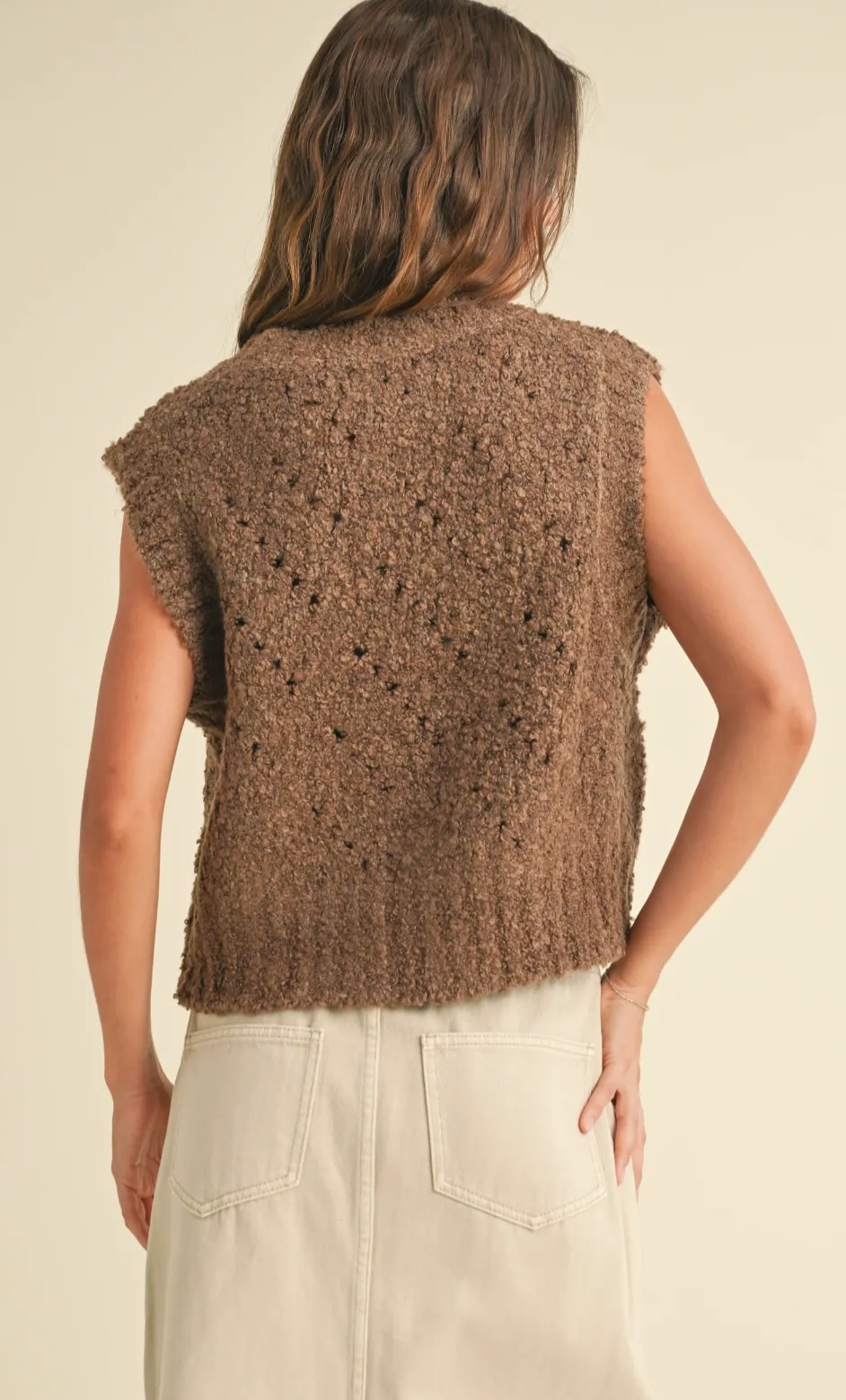 Curly Sweater Vest