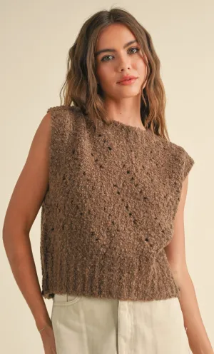 Curly Sweater Vest