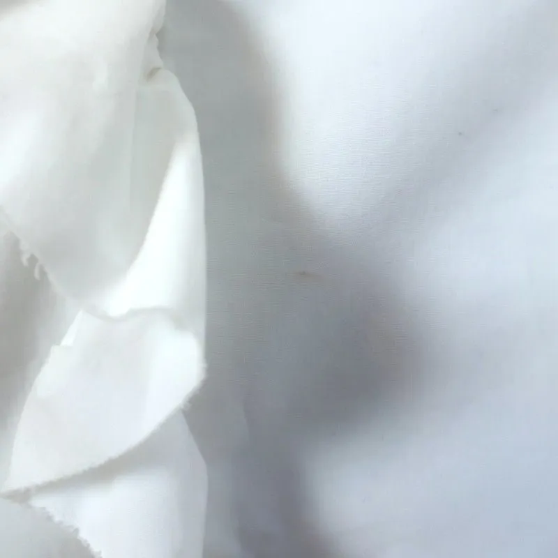 Current/Elliott Ruffled Top White Cotton Poplin Size 2 Sleeveless Blouse