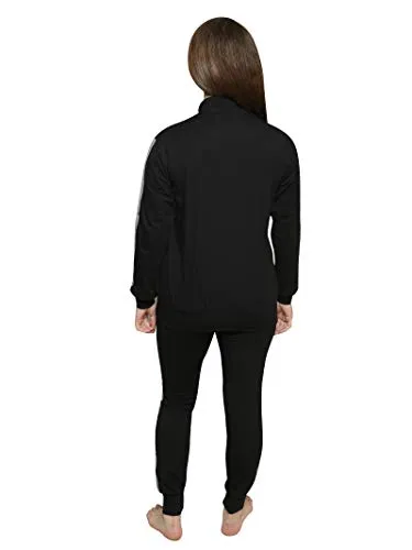 Cushybee Women Cotton-Lycra Solid Semi-Winter Tracksuit