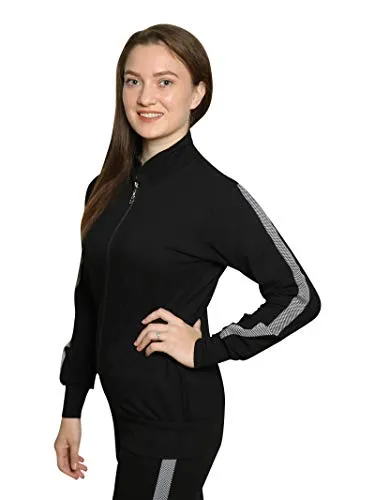 Cushybee Women Cotton-Lycra Solid Semi-Winter Tracksuit