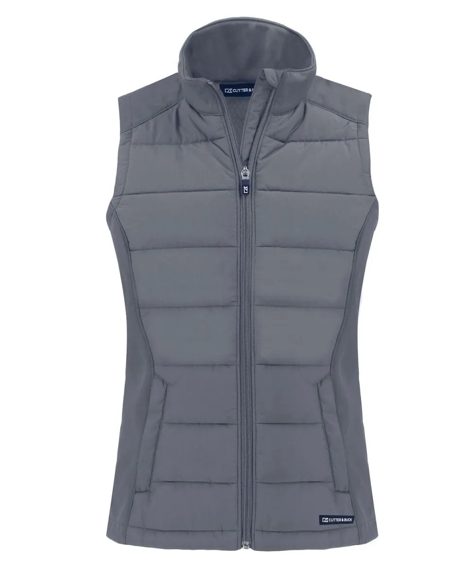Cutter & Buck Evoke Hybrid Eco Softshell Recycled Womens Full Zip Vest