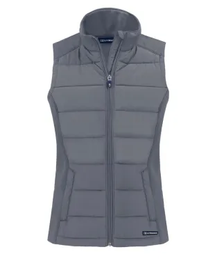 Cutter & Buck Evoke Hybrid Eco Softshell Recycled Womens Full Zip Vest