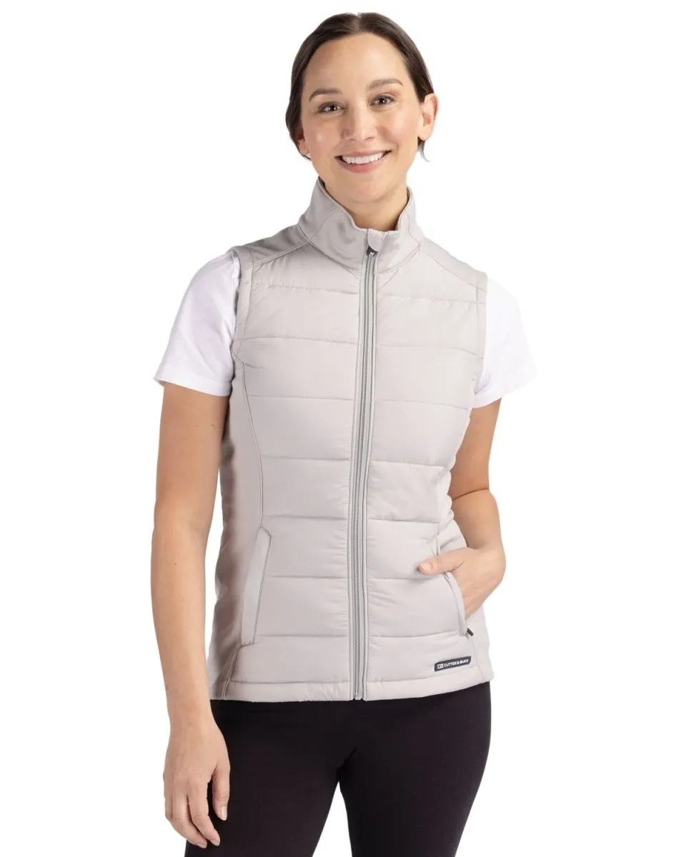 Cutter & Buck Evoke Hybrid Eco Softshell Recycled Womens Full Zip Vest