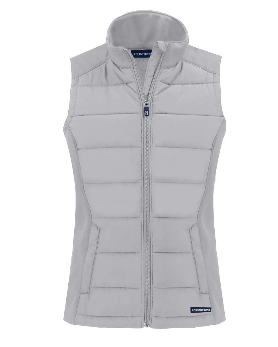Cutter & Buck Evoke Hybrid Eco Softshell Recycled Womens Full Zip Vest