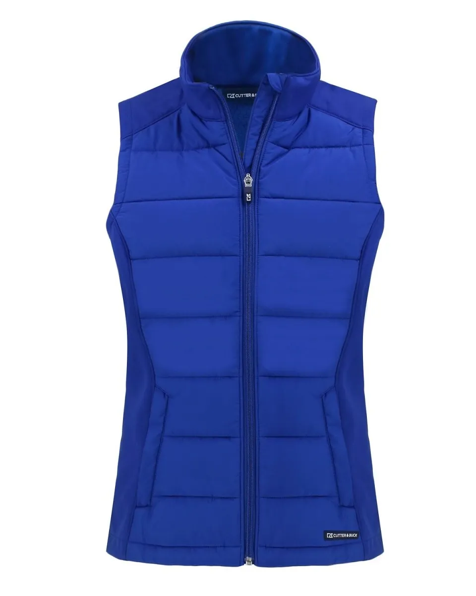 Cutter & Buck Evoke Hybrid Eco Softshell Recycled Womens Full Zip Vest