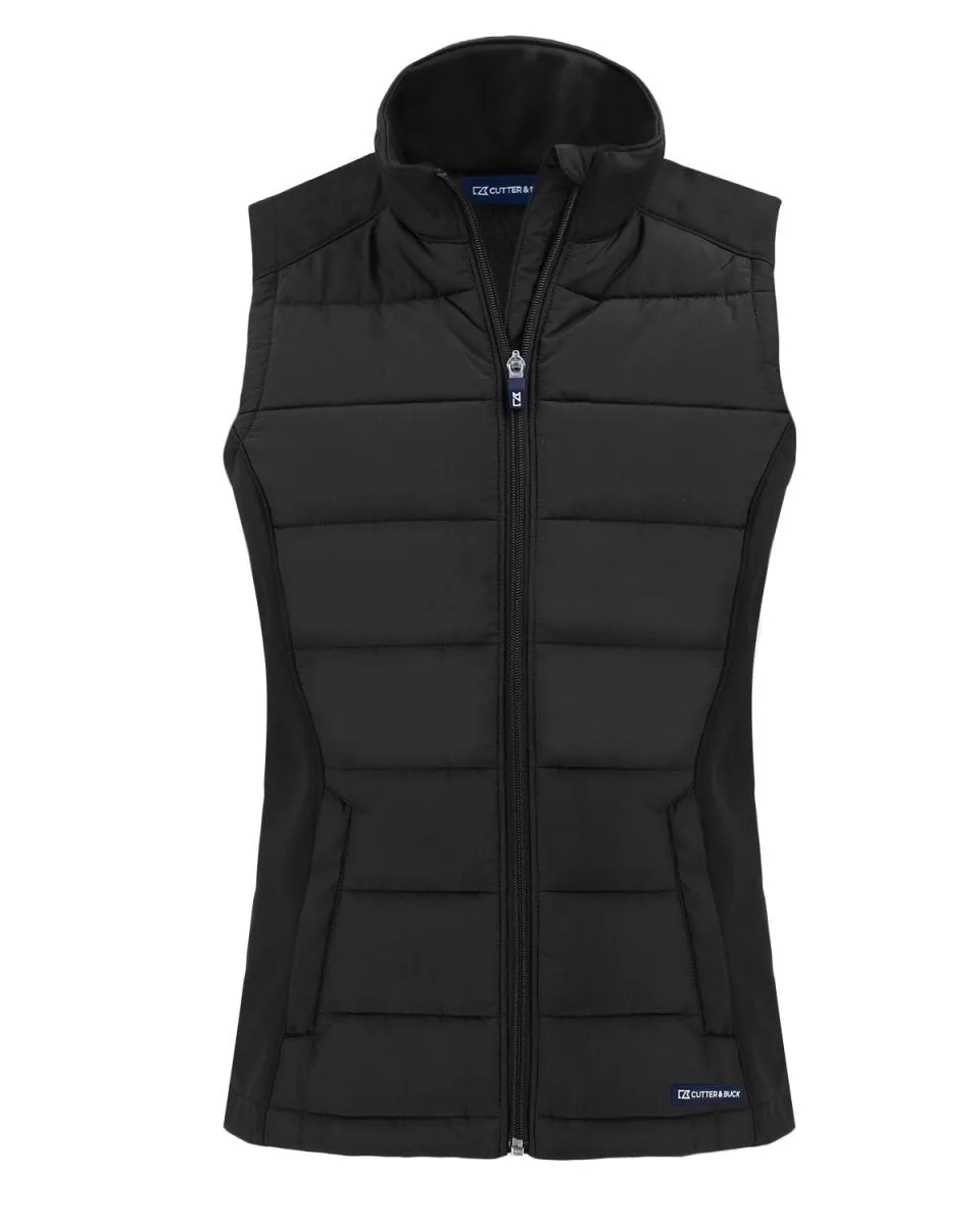 Cutter & Buck Evoke Hybrid Eco Softshell Recycled Womens Full Zip Vest