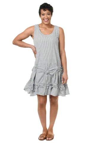 CV379 Matilda Tunic in Ticking Stripe