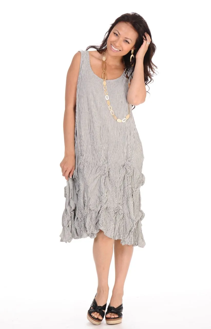 CV379 Matilda Tunic in Ticking Stripe