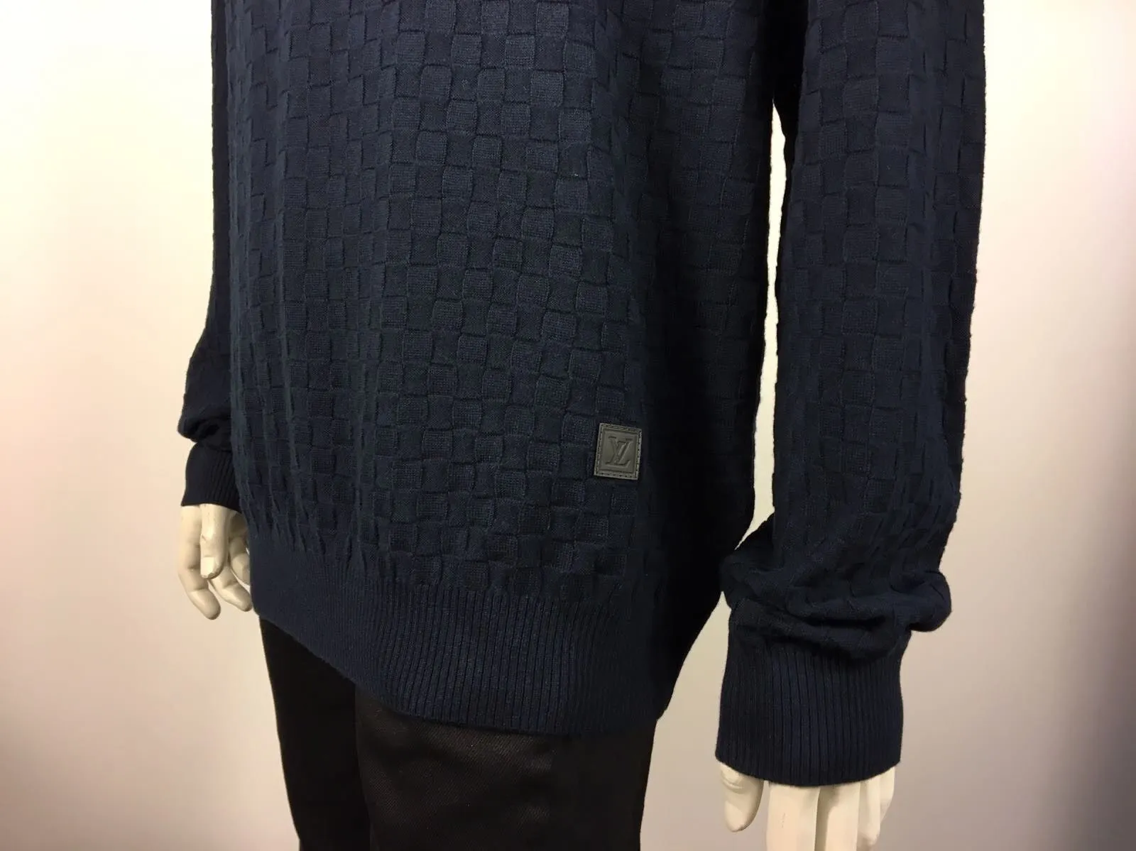 Damier Crewneck Sweater