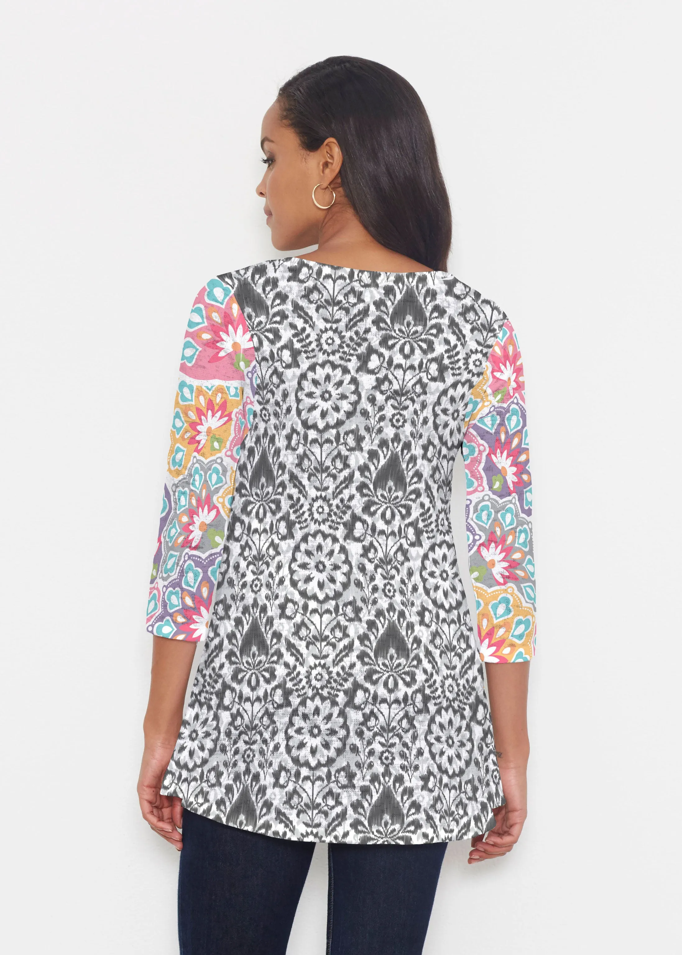 Darling Geo (13382) ~ Katherine Hi-Lo Thermal Tunic