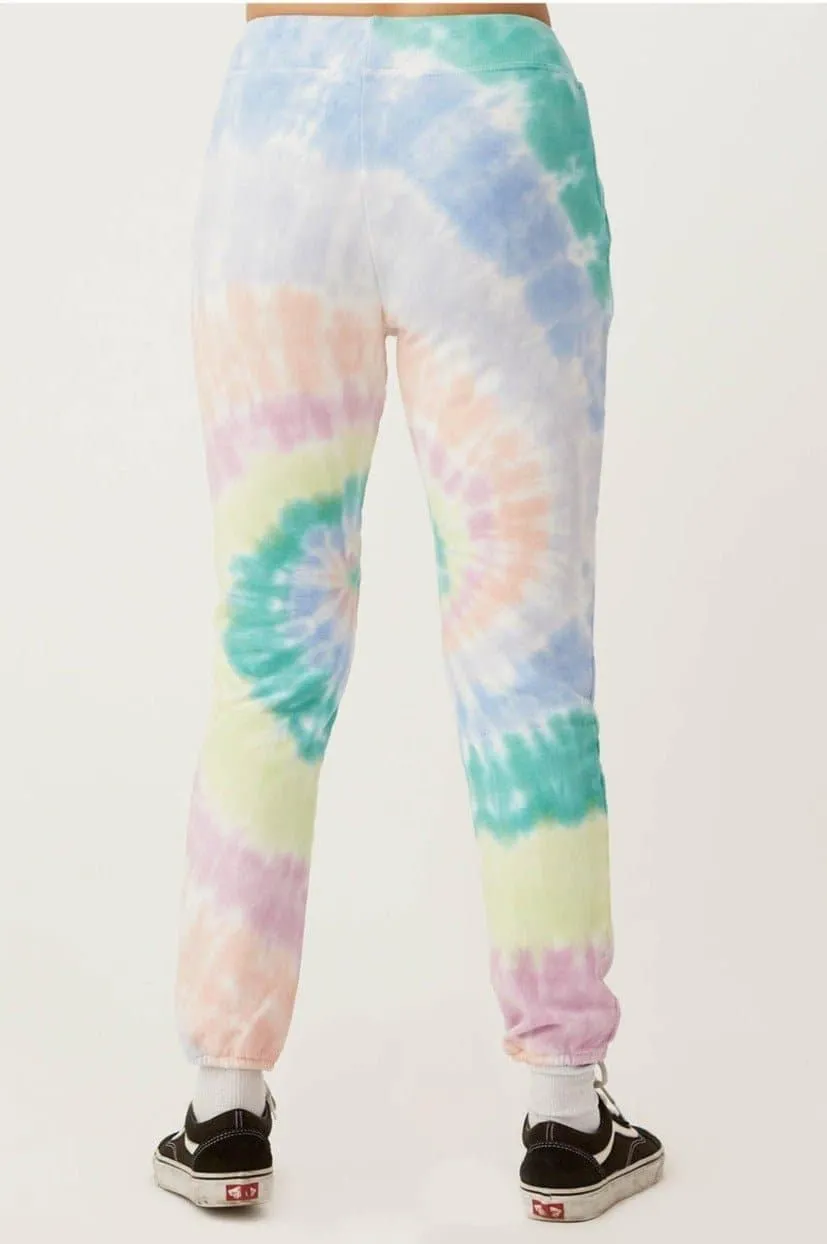 Daydreamer LA La Eye Jogger In Prismatic Tie Dye as seen on Vanessa Hudgens