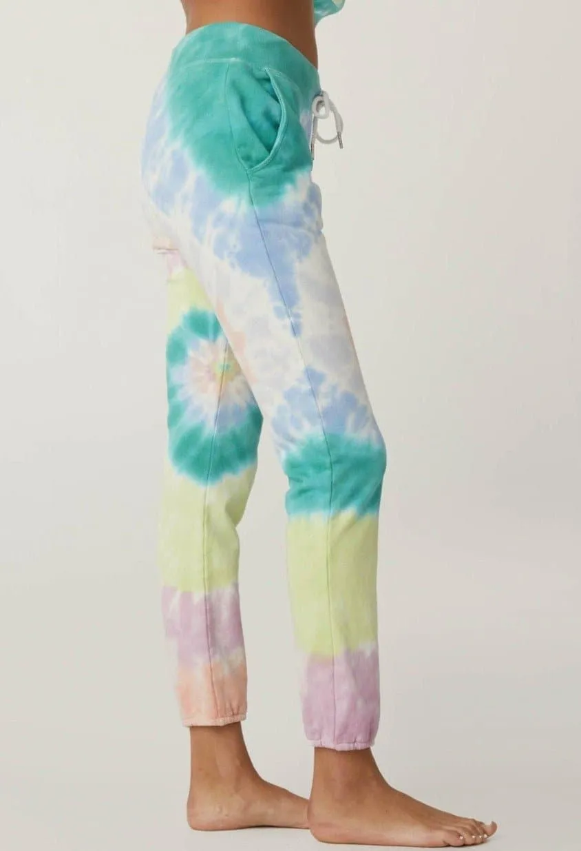 Daydreamer LA La Eye Jogger In Prismatic Tie Dye as seen on Vanessa Hudgens