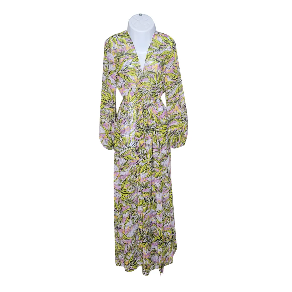 Deep Purple Sea Women's Long Sleeve Cover Up